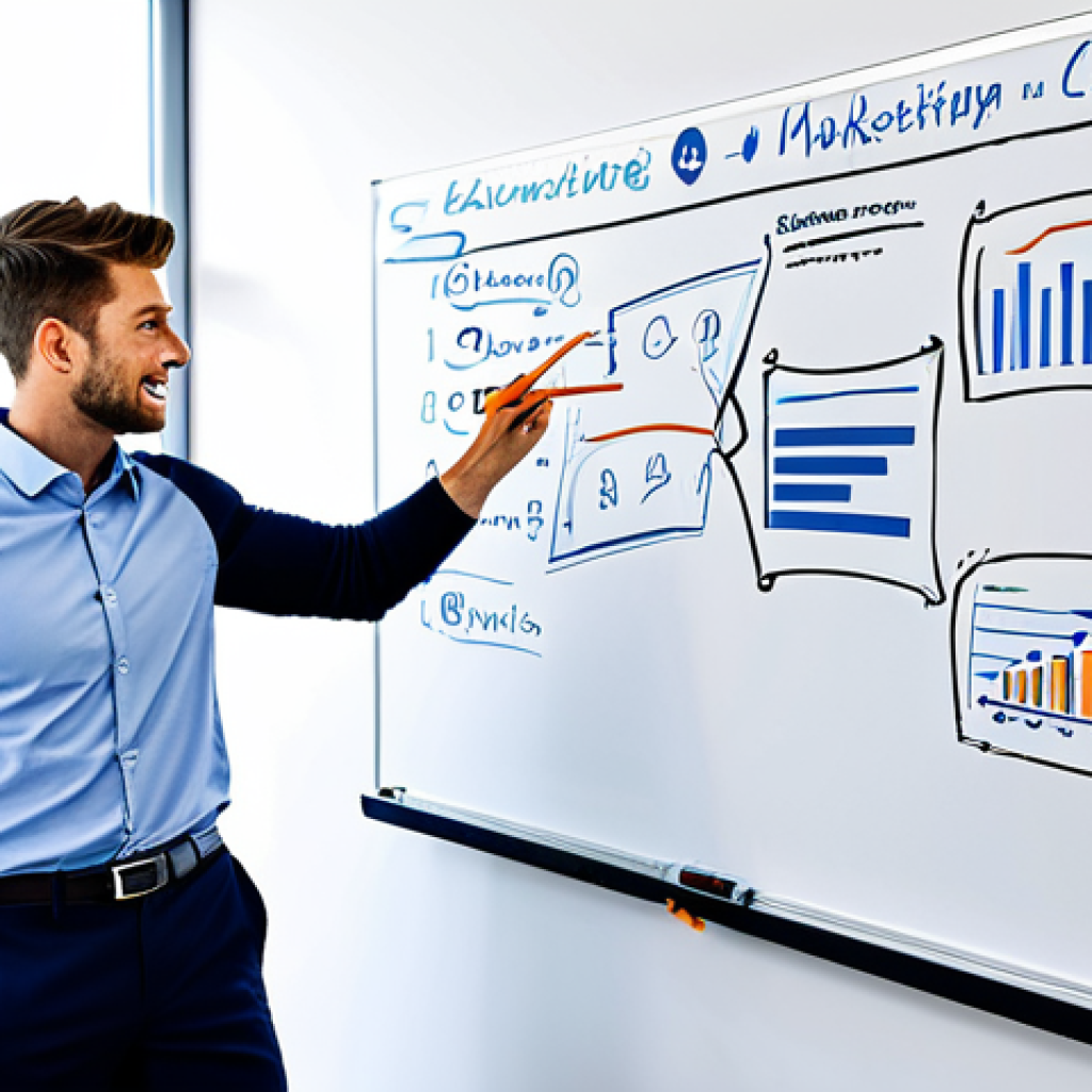 Passionate Sports Marketer**
A young, enthusiastic sports marketer in a modern office, fully clothed in appropriate business attire, passionately brainstorming ideas on a whiteboard filled with sports imagery and marketing plans. Safe for work, professional setting, perfect anatomy, well-formed hands, natural pose, appropriate content, family-friendly.
**