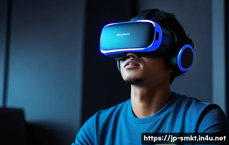 스포츠마케팅에서의 창의적 문제 해결 방법 - **Prompt: "Dynamic Fan Engagement: VR Immersion"**
    "A young person, approximately 16-18 years ol...