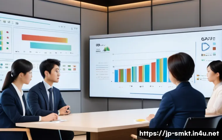 스포츠마케팅 직무에서의 프레젠테이션 준비 팁 - A modern Japanese office conference room with a diverse group of Japanese business professionals att...