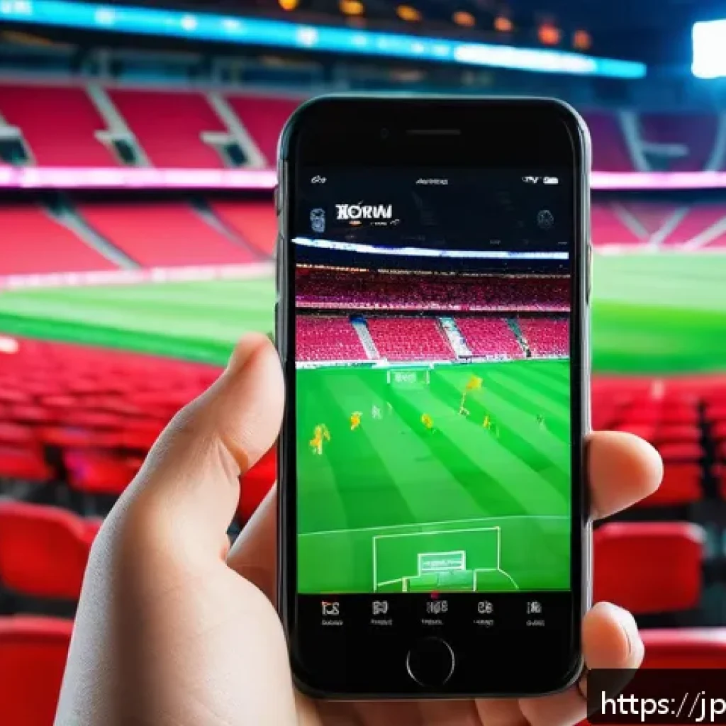 스포츠마케팅 전문가로서의 브랜딩 성공 사례 - A vibrant sports stadium scene during a live game, showcasing fans engaging enthusiastically with th...
